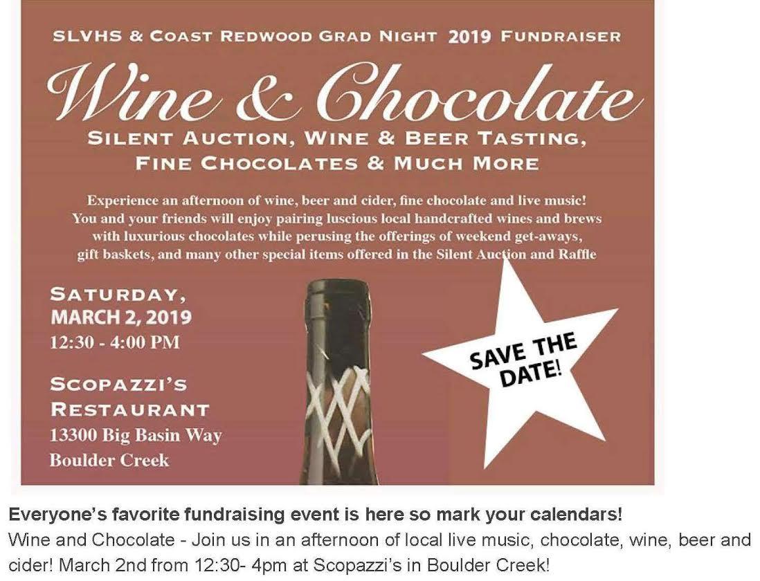 wine and chocolate silent auction