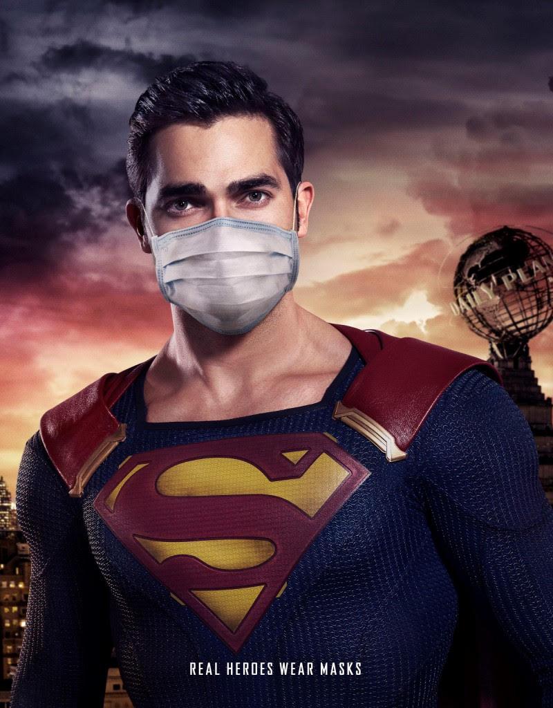 superman with a mask