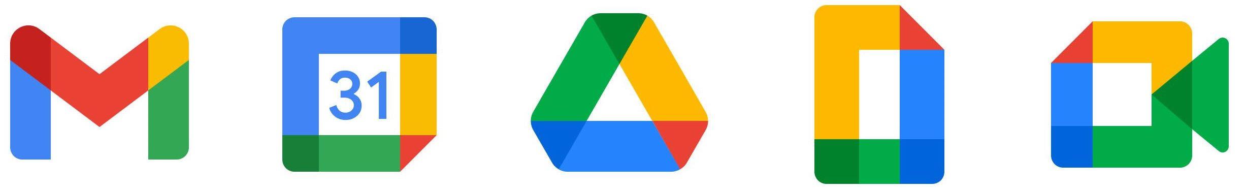 graphic: google suite icons