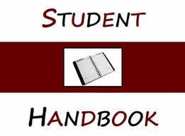 student handbook.