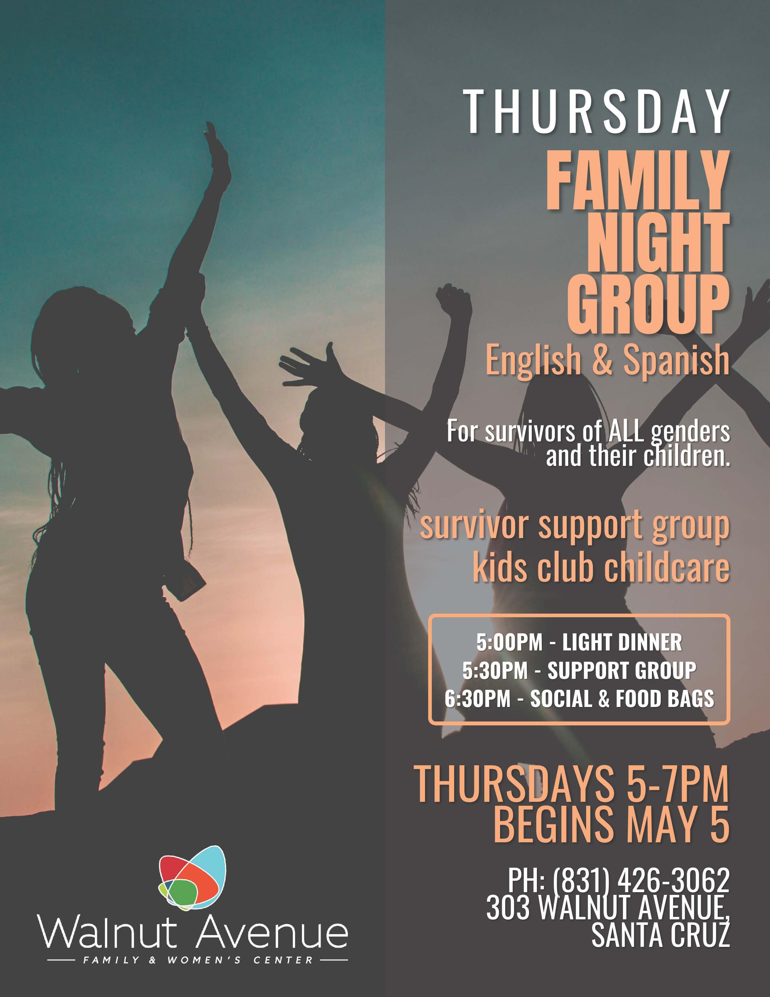 thursday family night group flyer